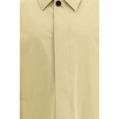 Beige Cotton Trench Coat