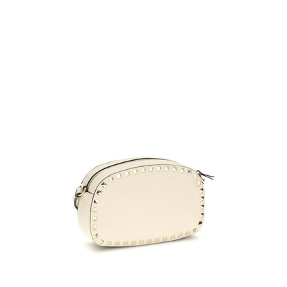 Beige Calf Leather Bos Taurus Shoulder Bag