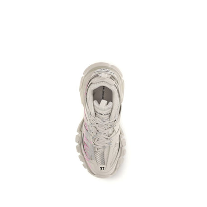 Beige Polyethylene Athletic Sneakers
