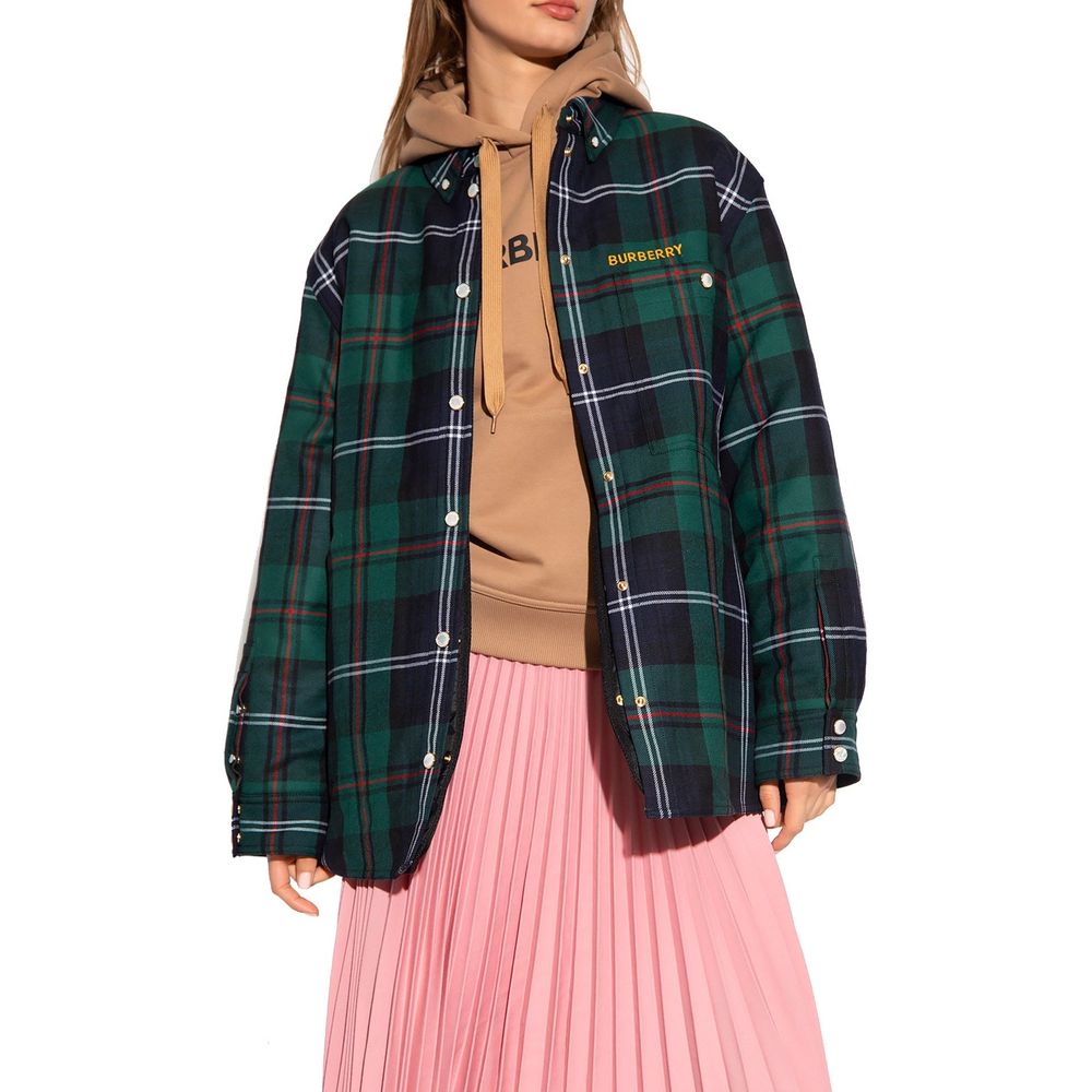 Bicolor Wool Biker Jacket
