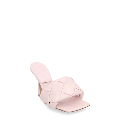 Multicolor Leather Mules