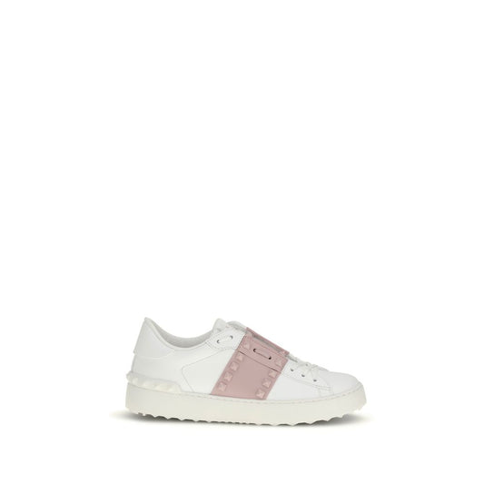 White Calf Leather Bos Taurus Athletic Sneakers