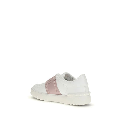 White Calf Leather Bos Taurus Athletic Sneakers