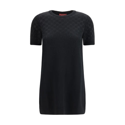 Black Wool Oves Aries Casual Dress