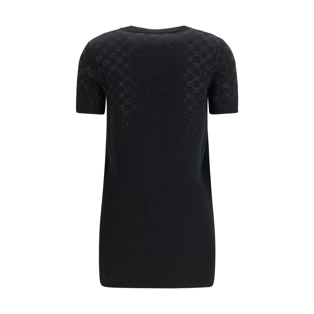 Black Wool Oves Aries Casual Dress