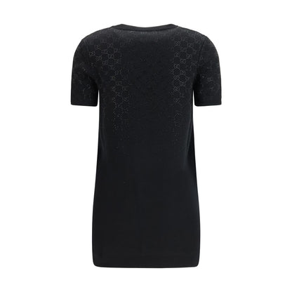 Black Wool Oves Aries Casual Dress