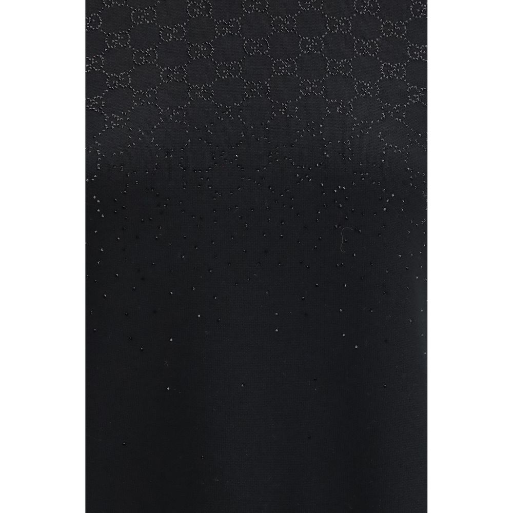 Black Wool Oves Aries Casual Dress