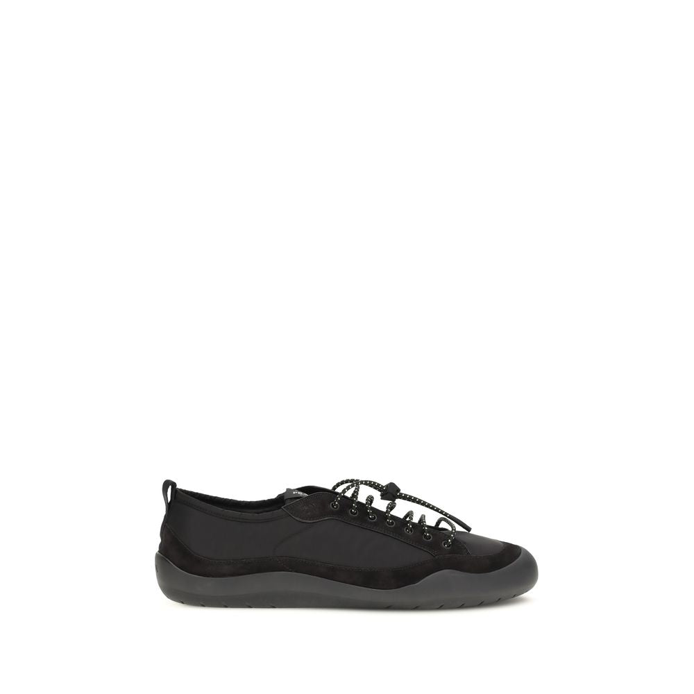 Black Fabric Athletic Sneakers