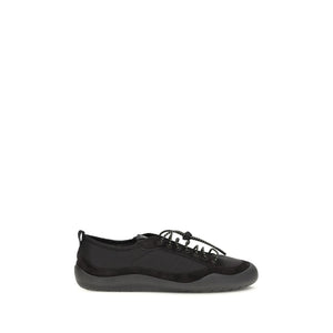Black Fabric Athletic Sneakers