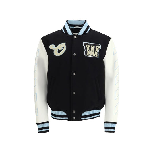 Black Wool Oves Aries Bomber