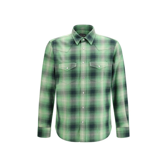 Bicolor Cotton Pattern Shirt