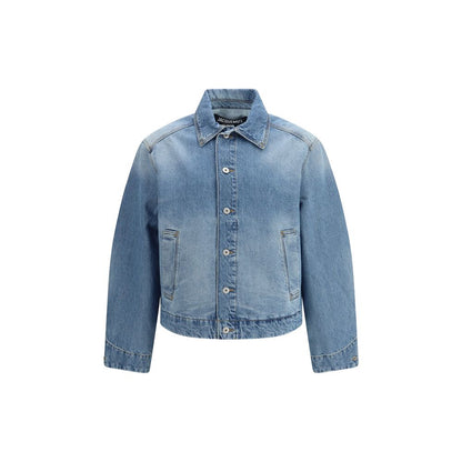 Blue Polyamide Denim Jacket