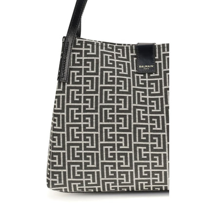 Black Cotton Shoulder Bag