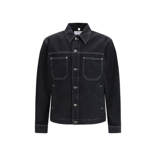 Black Cotton Denim Jacket