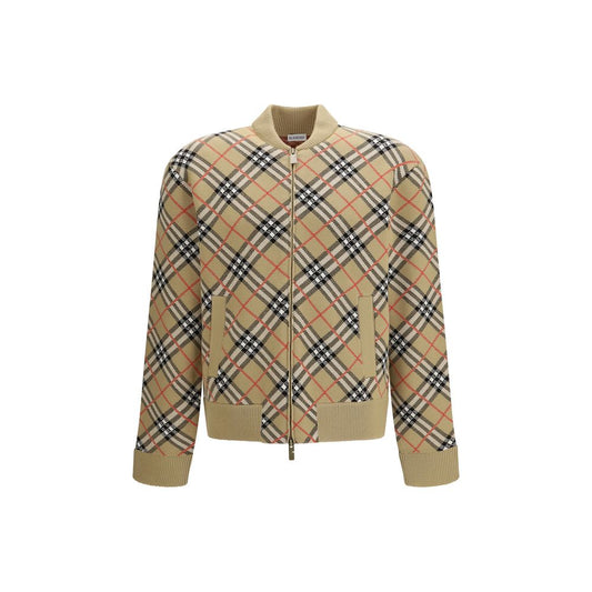 Beige Wool Bomber