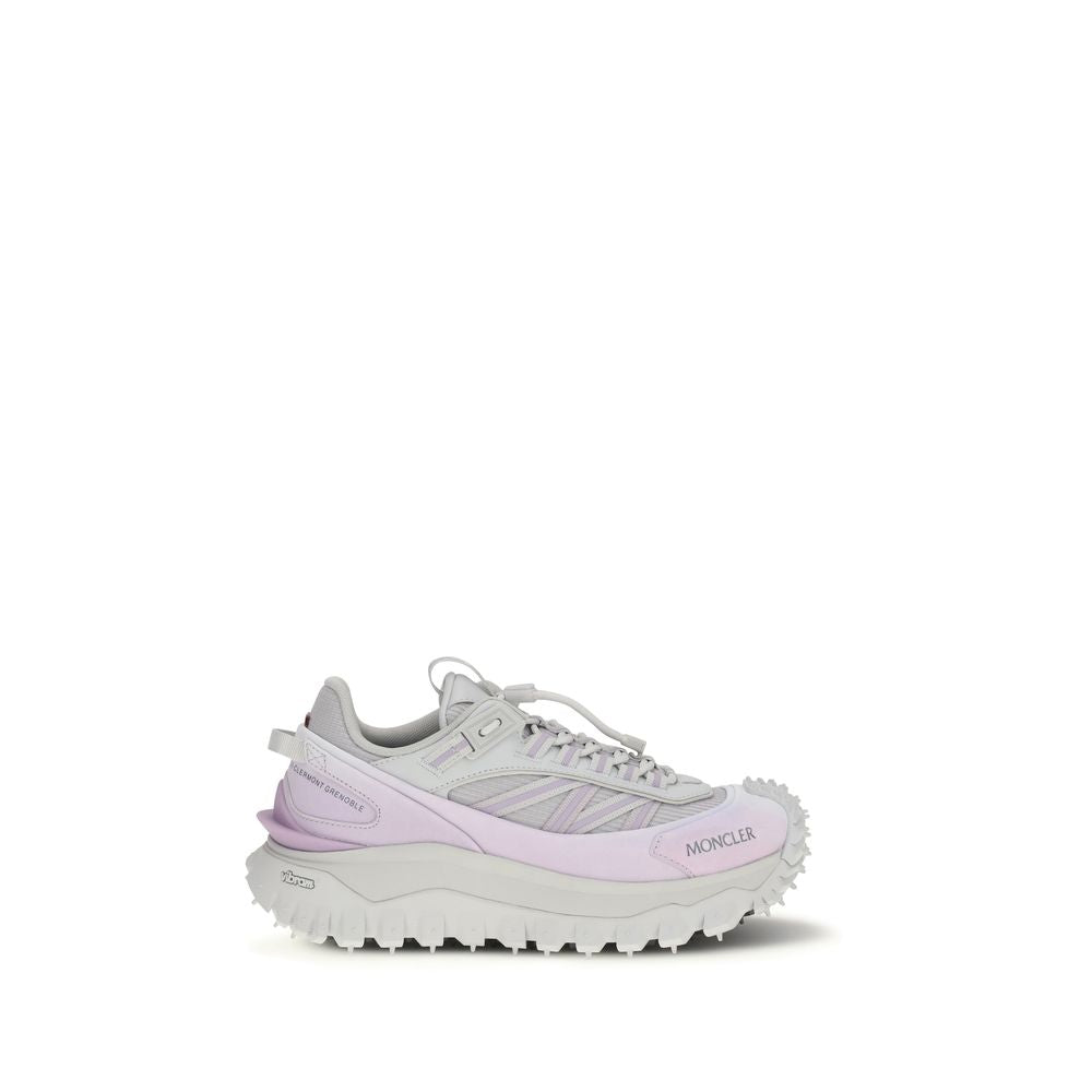 Purple Polyester Athletic Sneakers