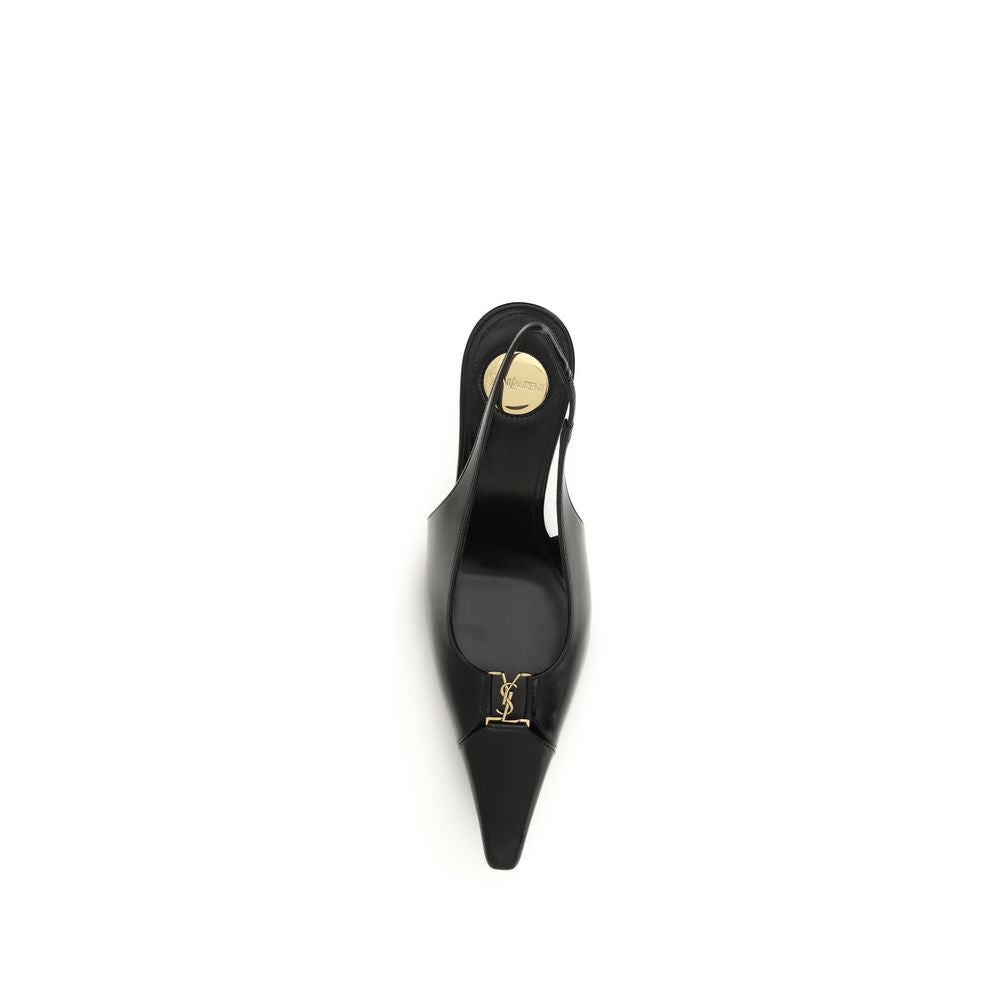 Black Calf Leather Bos Taurus High Heel Pumps