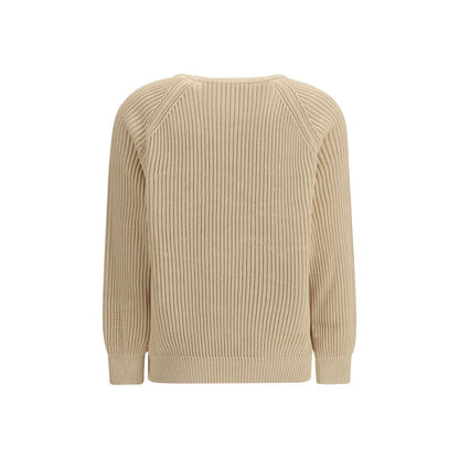Beige Cotton Sweatshirt
