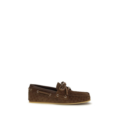 Brown Calf Leather Bos Taurus Slip-On Loafers