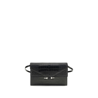 Black Calf Leather Bos Taurus Shoulder Bag