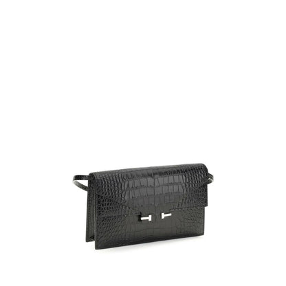 Black Calf Leather Bos Taurus Shoulder Bag