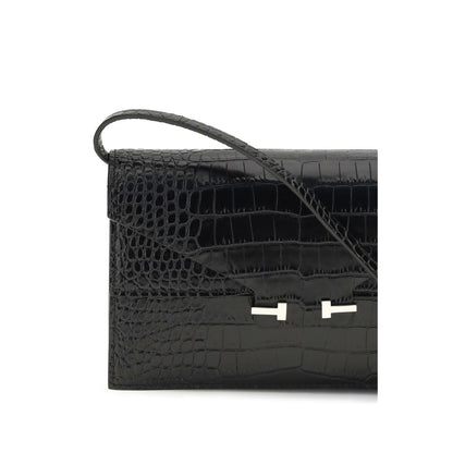 Black Calf Leather Bos Taurus Shoulder Bag