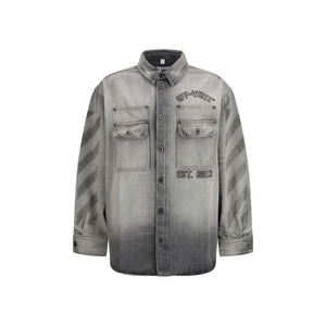 Gray Denim Shirt