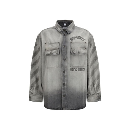 Gray Denim Shirt