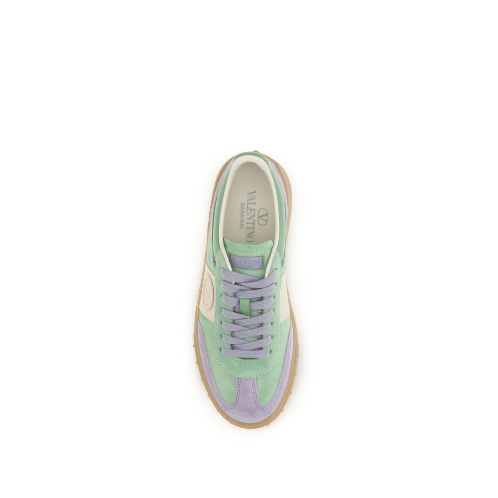 Multicolor Calf Leather Bos Taurus Low Top Sneakers