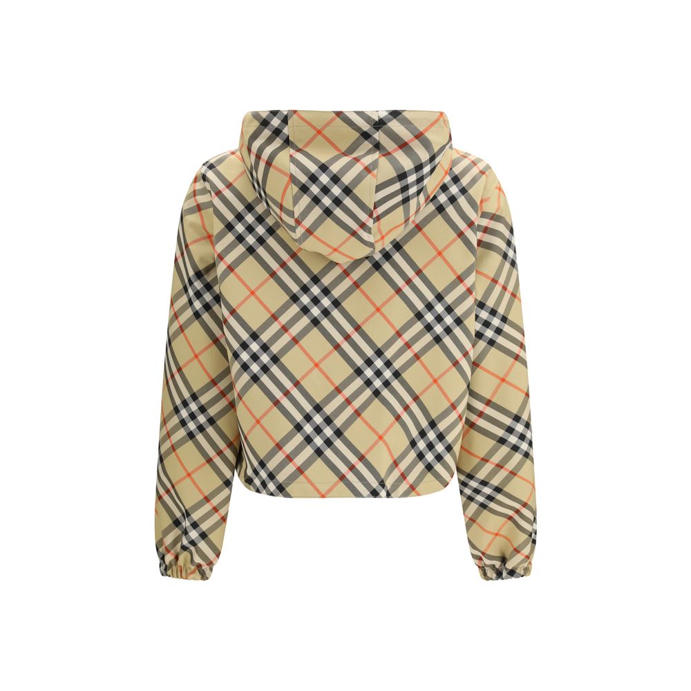 Beige Polyester Full-Length Jacket