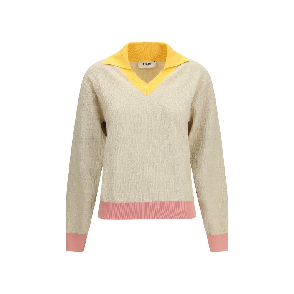 Beige Cotton Sweatshirt