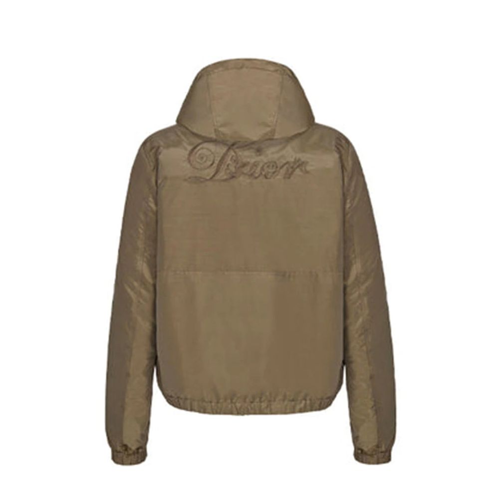 Bicolor Polyamide Full-Length Jacket