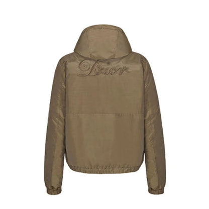 Bicolor Polyamide Full-Length Jacket