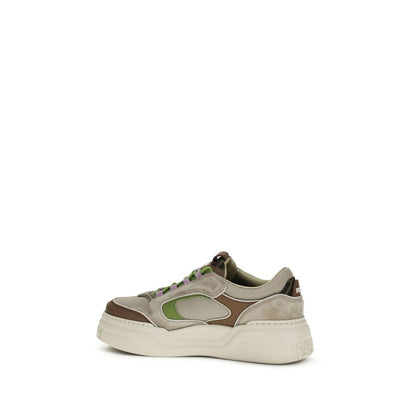 Brown Calf Leather Bos Taurus Chunky Sneakers