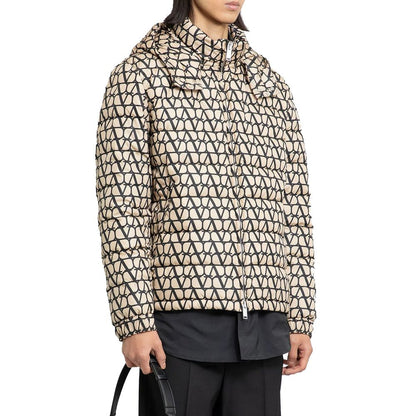 Beige Polyamide Coat