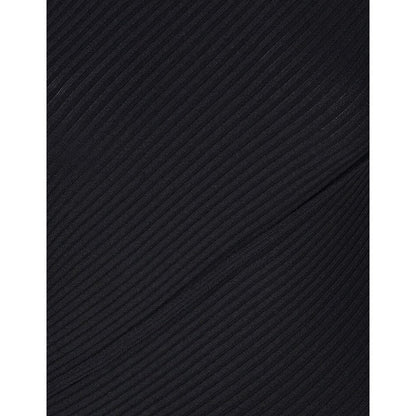 Black Polyester Casual Dress