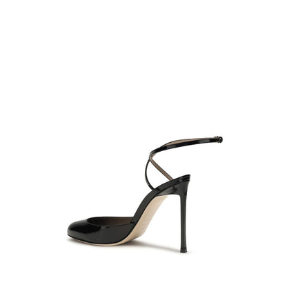 Black Calf Leather Bos Taurus High Heel Pumps