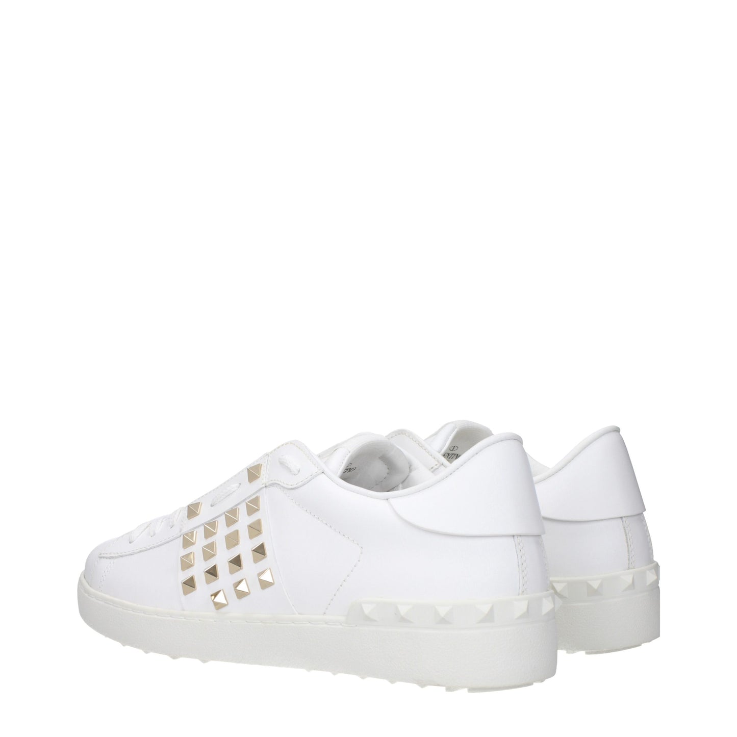 White Leather Low Top Sneakers