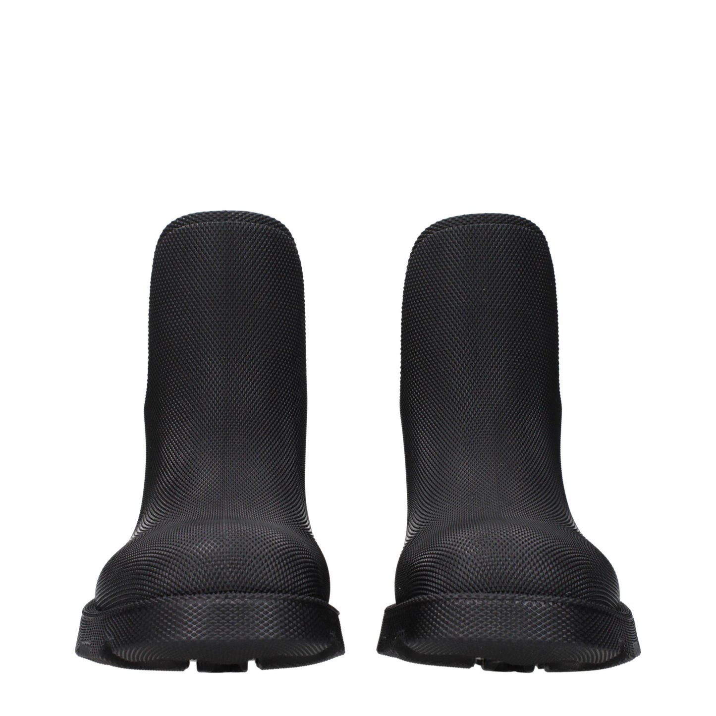 Black Cotton Ankle Boots