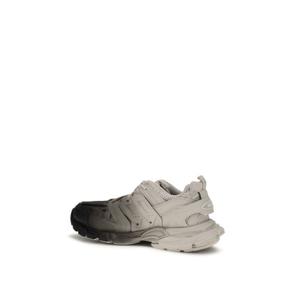 Gray Polyamide Athletic Sneakers
