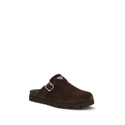 Brown Calf Leather Bos Taurus Mules