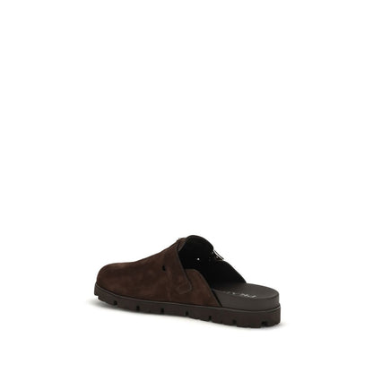 Brown Calf Leather Bos Taurus Mules
