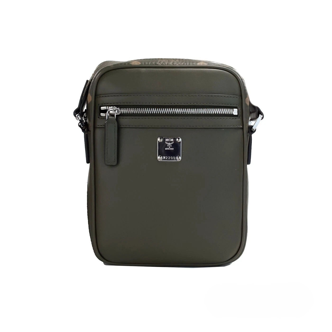 MCM Visetos Leather Camera Crossbody Bag