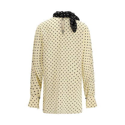 Beige Silk Blouse