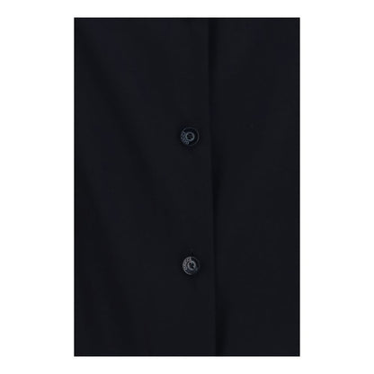 Black Silk Pattern Shirt
