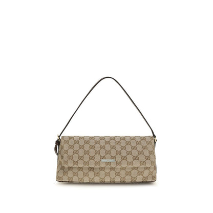 Brown Fabric Shoulder Bag