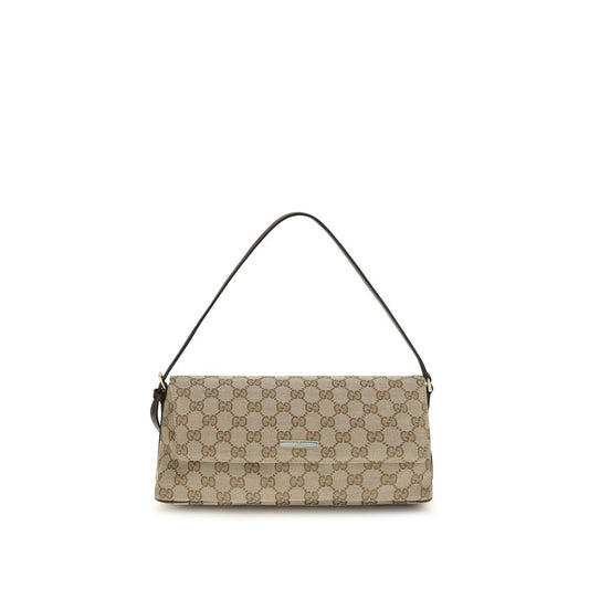 Brown Polyester Shoulder Bag