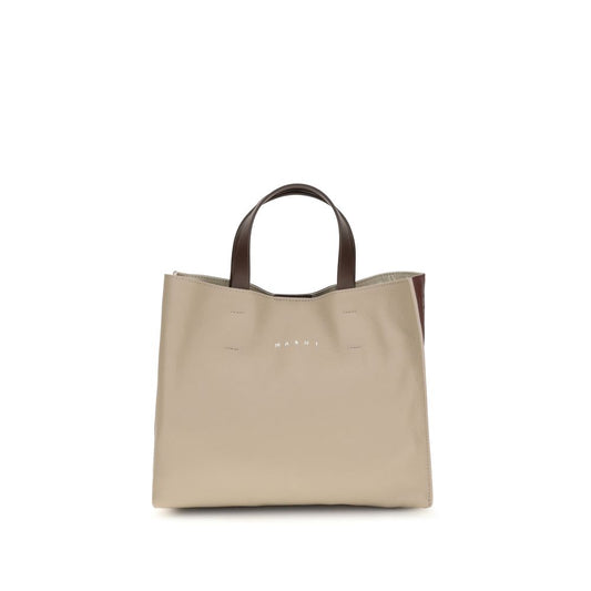 Beige Calf Leather Bos Taurus Shoulder Bag