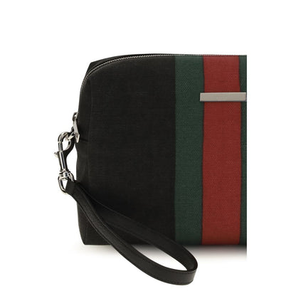 Black Fabric Handbag