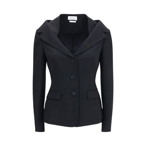 Black Wool Oves Aries Full-Length Jacket